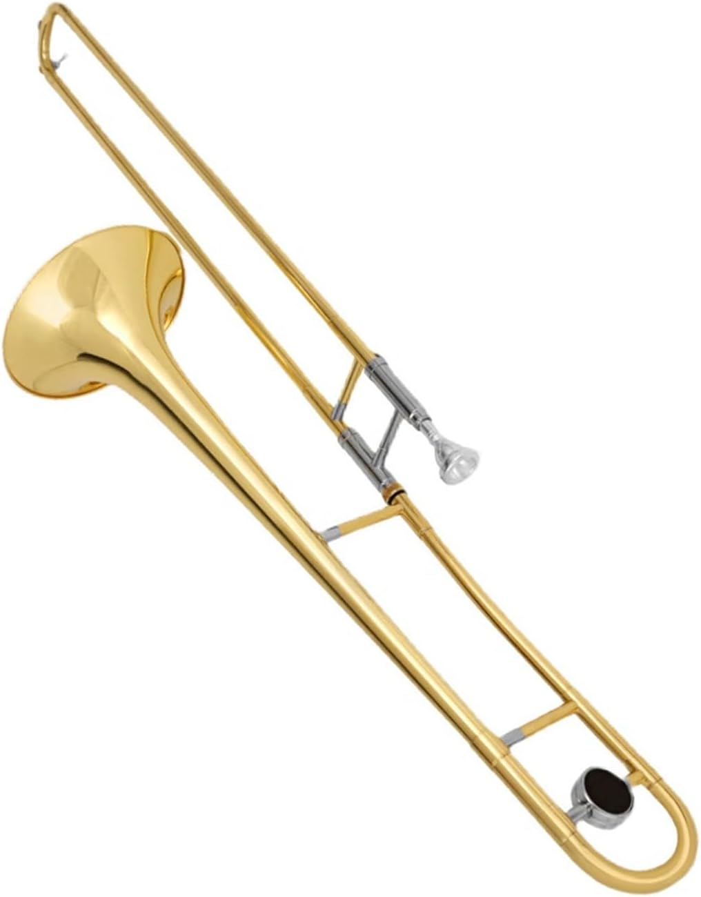 Adult Trombone Instrument Tenor Trombone B Flat Instrument Lacquer Gold Suitable For Beginners