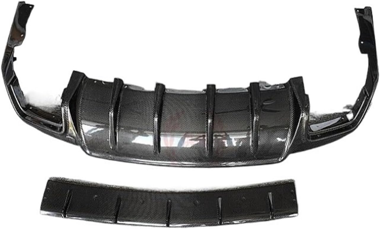 Compatible For Maserati Levante 2016-2022 Carbon Fiber Car Rear Bumper Lip Diffuser Spoiler Protector Cover