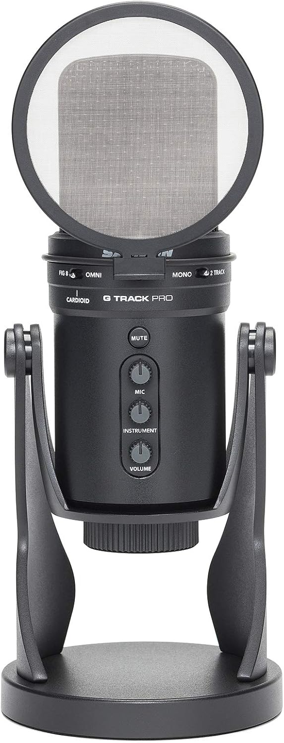 Audiosavings Bundle: Samson G-Track Pro Studio USB Condenser Microphone Mic+Built in Audio Interface Bundle with Samson Pop Filter for G-Track Pro Studio USB Condenser Microphone (2 Items)