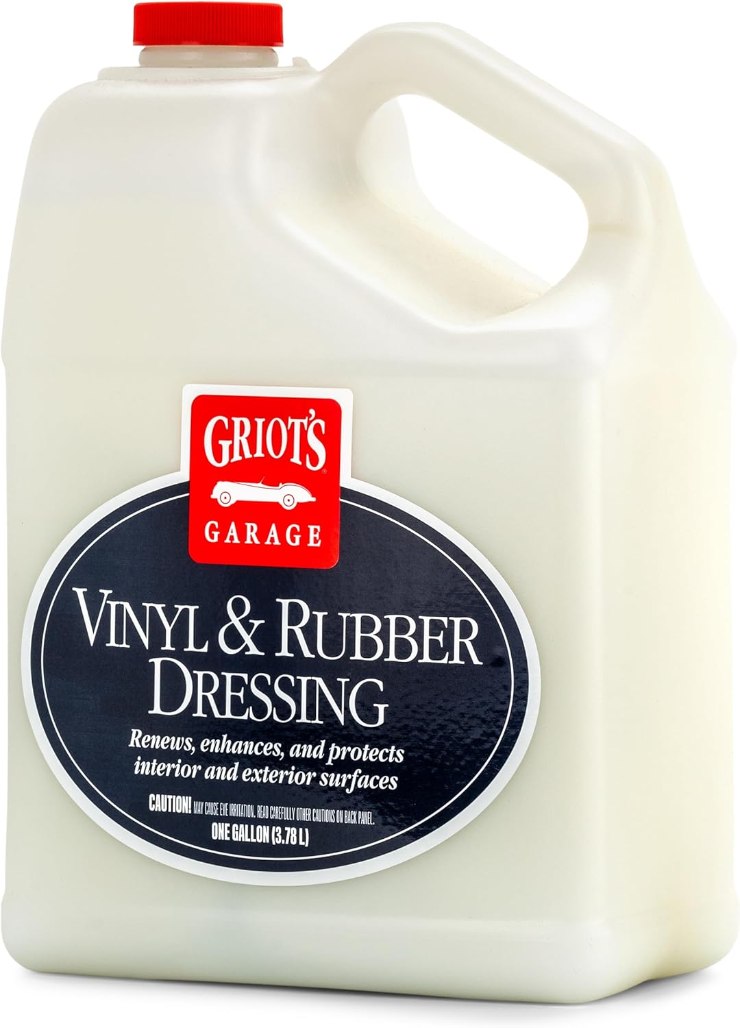 Griot's Garage Vinyl and Rubber Dressing for Car Detailing, Exterior and Interior Auto Cleaner and Protectant for Trim, Tires, Plastic, and More, 11175, One Gallon
