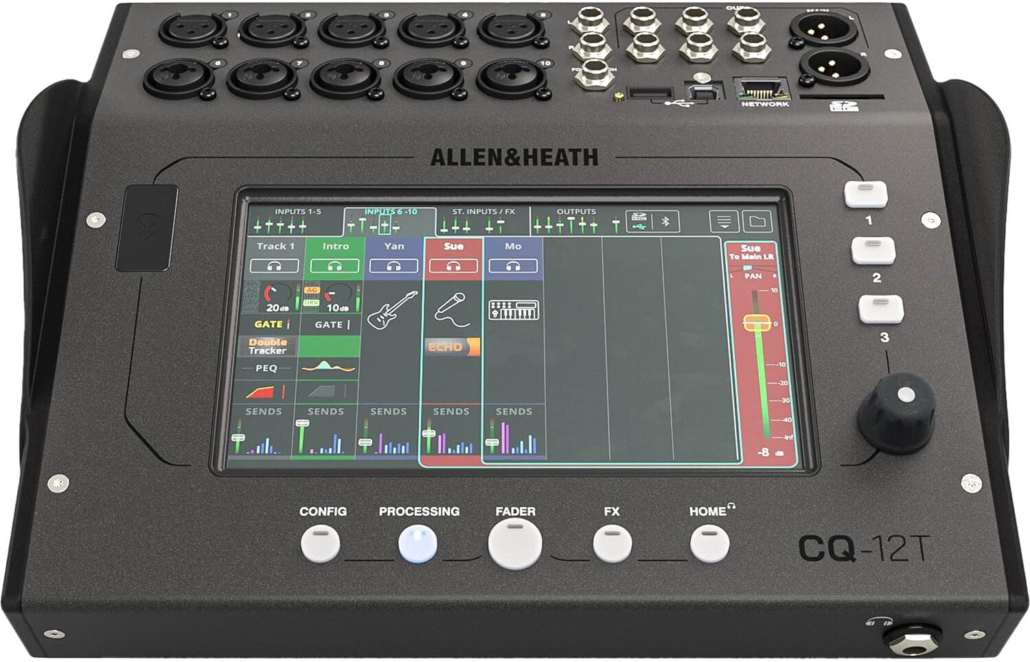 Allen & Heath CQ-18T 16-Channel Digital Mixer with Decksaver Allen & Heath CQ-18T Cover