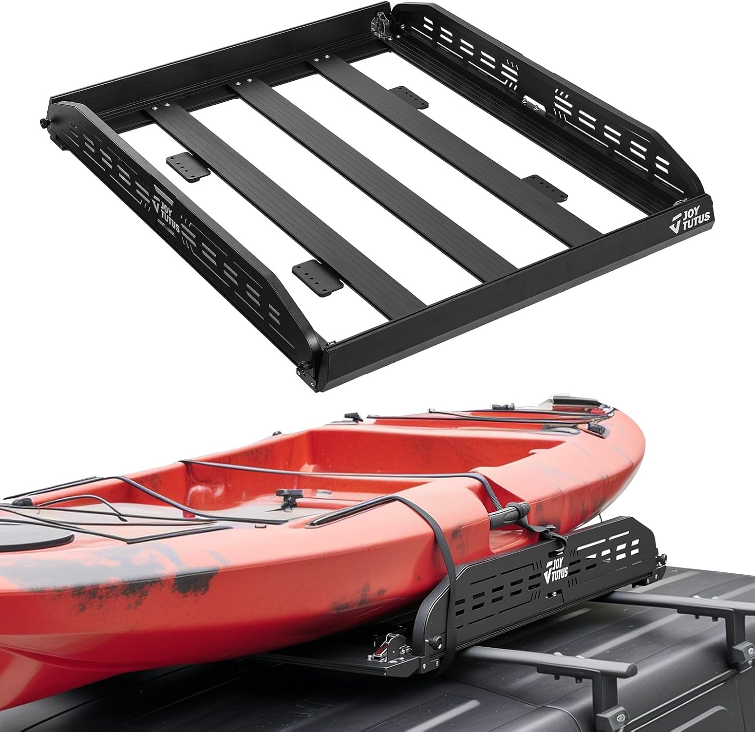 JOYTUTUS Anti-Rust Aluminum Roof Basket 48