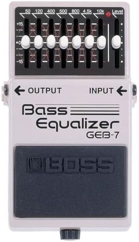 Boss GEB-7 Bass Equalizer Bundle with Gearlux Power Supply, Instrument Cable, Patch Cable, Picks, and Austin Bazaar Polishing Cloth