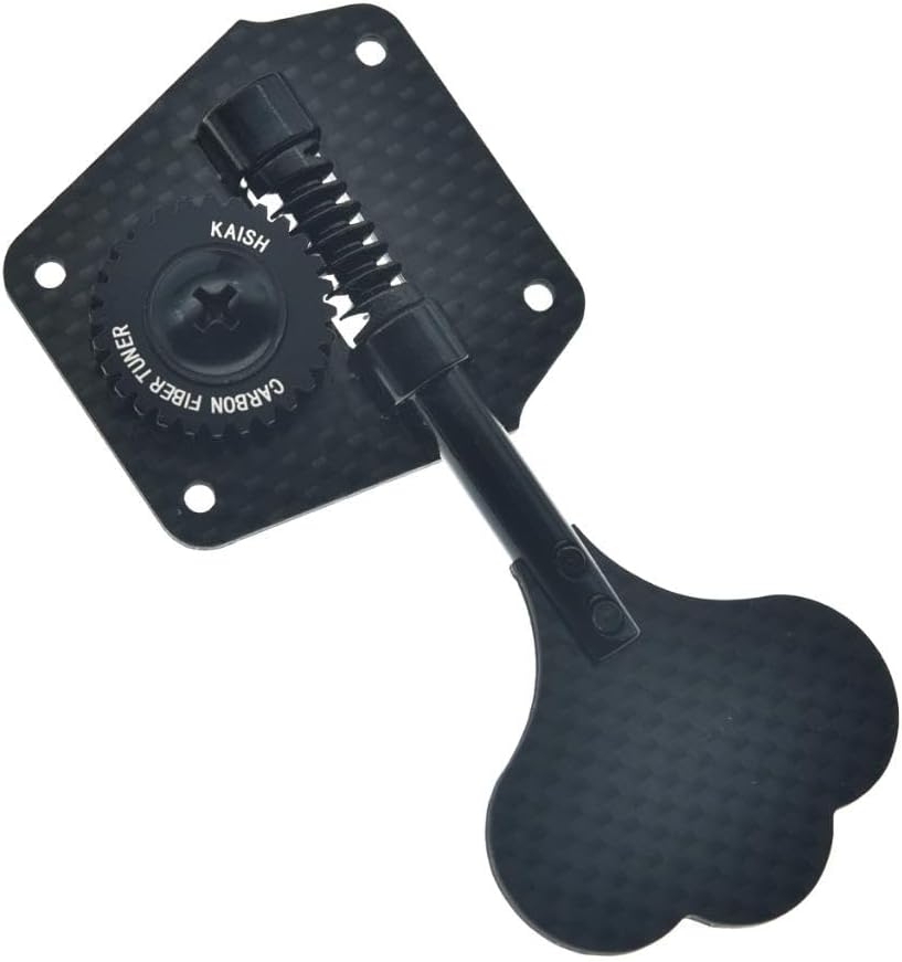 KAISH 28:1 Carbon Fiber Bass Tuners Carbon Bass Tuning Machines Bass Tuning Keys for Jazz Bass or Precision Bass