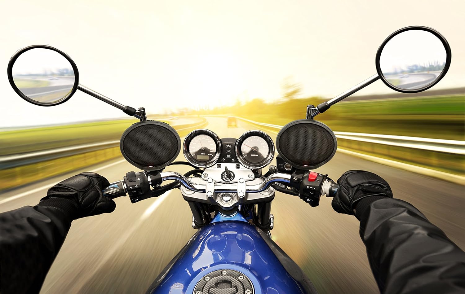 JBL Cruise PWSSPKCRUISEAM Handlebar Mounted Bluetooth Audio System (Black)