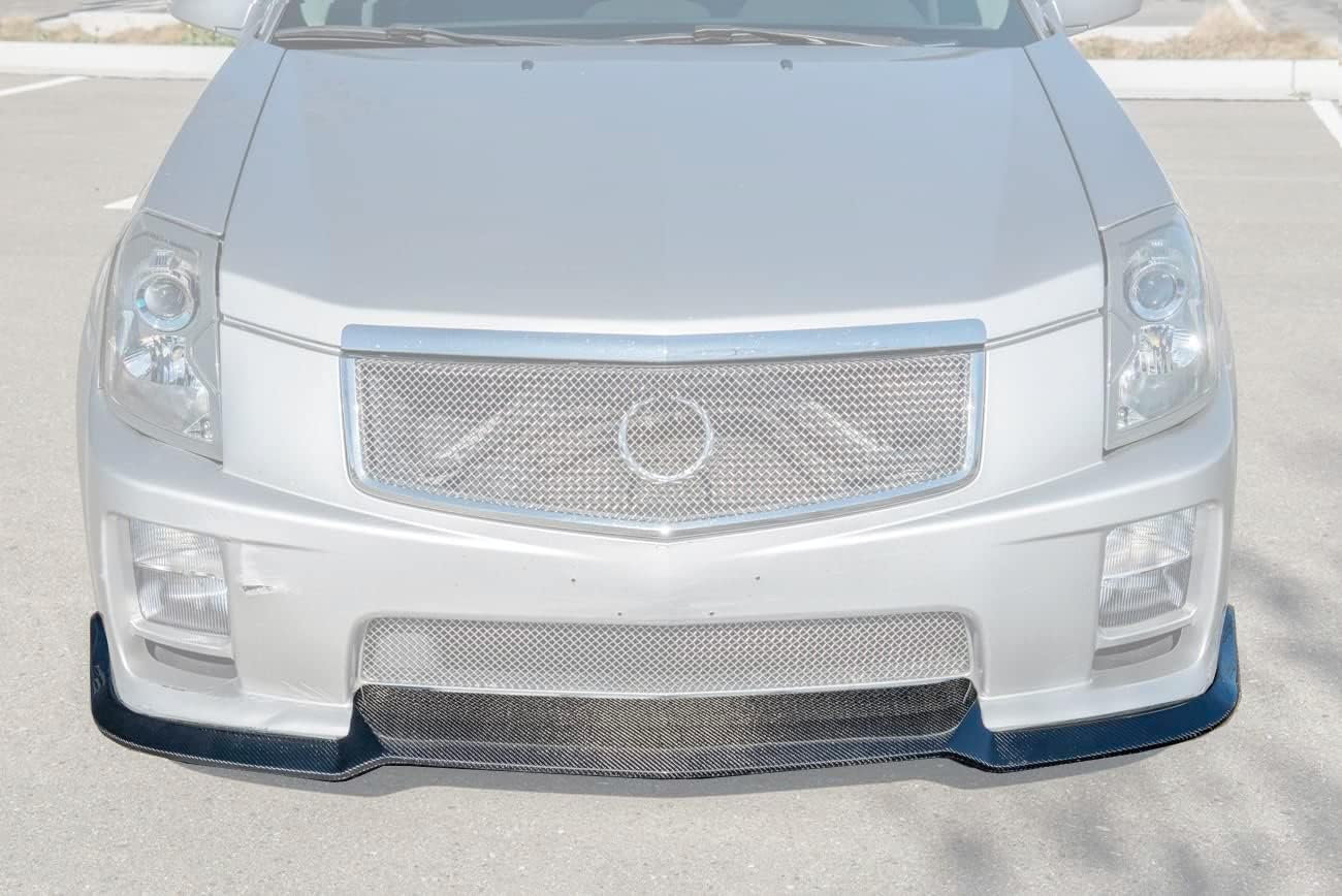 For 2003-2008 Cadillac CTS-V Models | Carbon Package Style CARBON FIBER Front Bumper Lower Lip Splitter