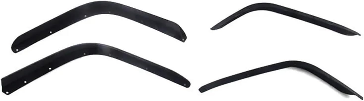 Car Fender Wider ABS Extension Strip Mudguards Wheel Eyebrow 4Pcs Compatible for Wrangler JL 2018-2023 Exterior Accessories (Color : for High Fender)