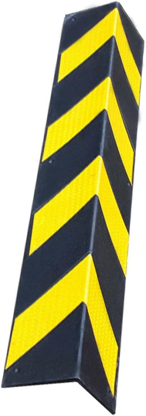 Garage Wall Protector,Park Reflective Car Door Bumper Guards for Garage Walls Corners Cars Parking, Thickened Rubber Wall Edge Protector(Black Yellow) (Size : 59x3.94x0.39in/150x10x1cm)