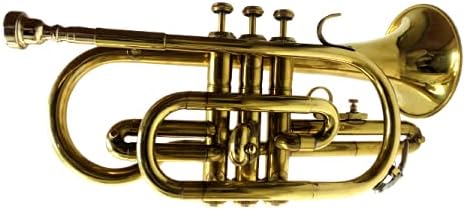 FLUGEL HORN BRASS FINISH BB PITCH W HARDCASE MP BRASS FLUGLEHORN.