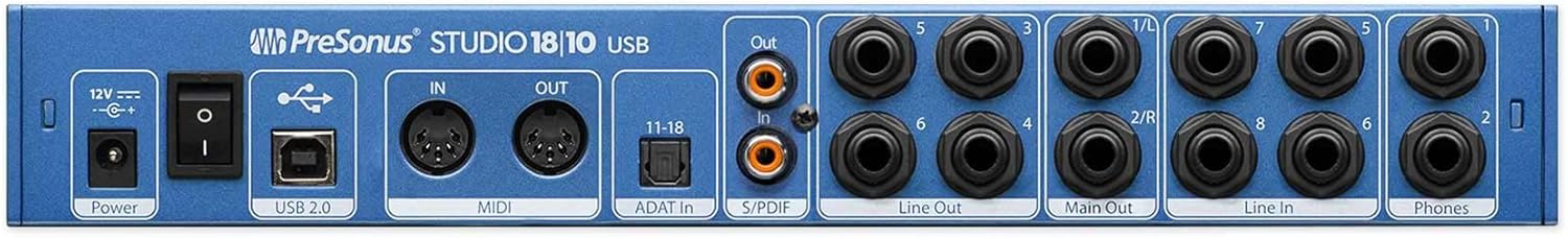 PreSonus Studio 1810 18x8, 192 kHz, USB 2.0 Audio Interface
