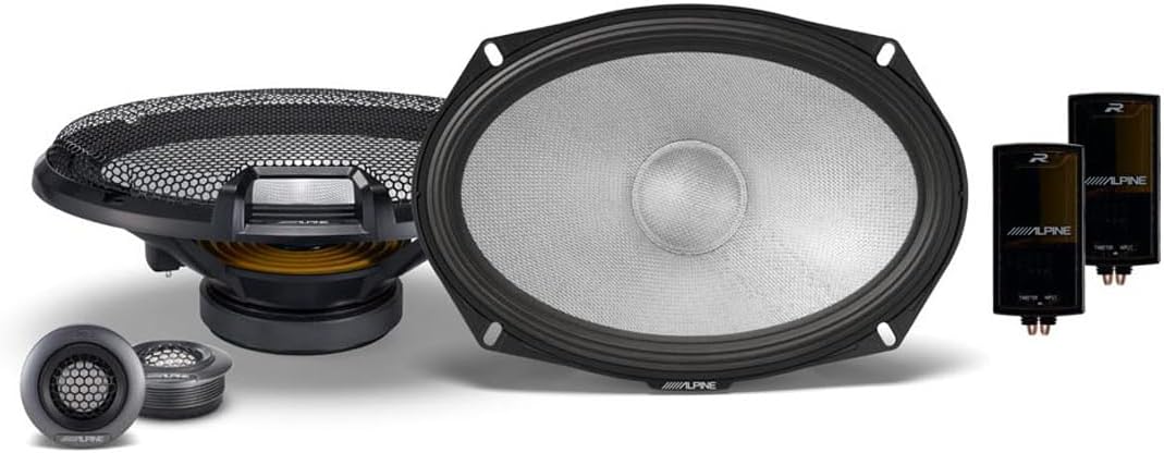 Alpine R2-S69C 6x9 R-Series High-Resolution 2-Way Component Speaker Set, Pair
