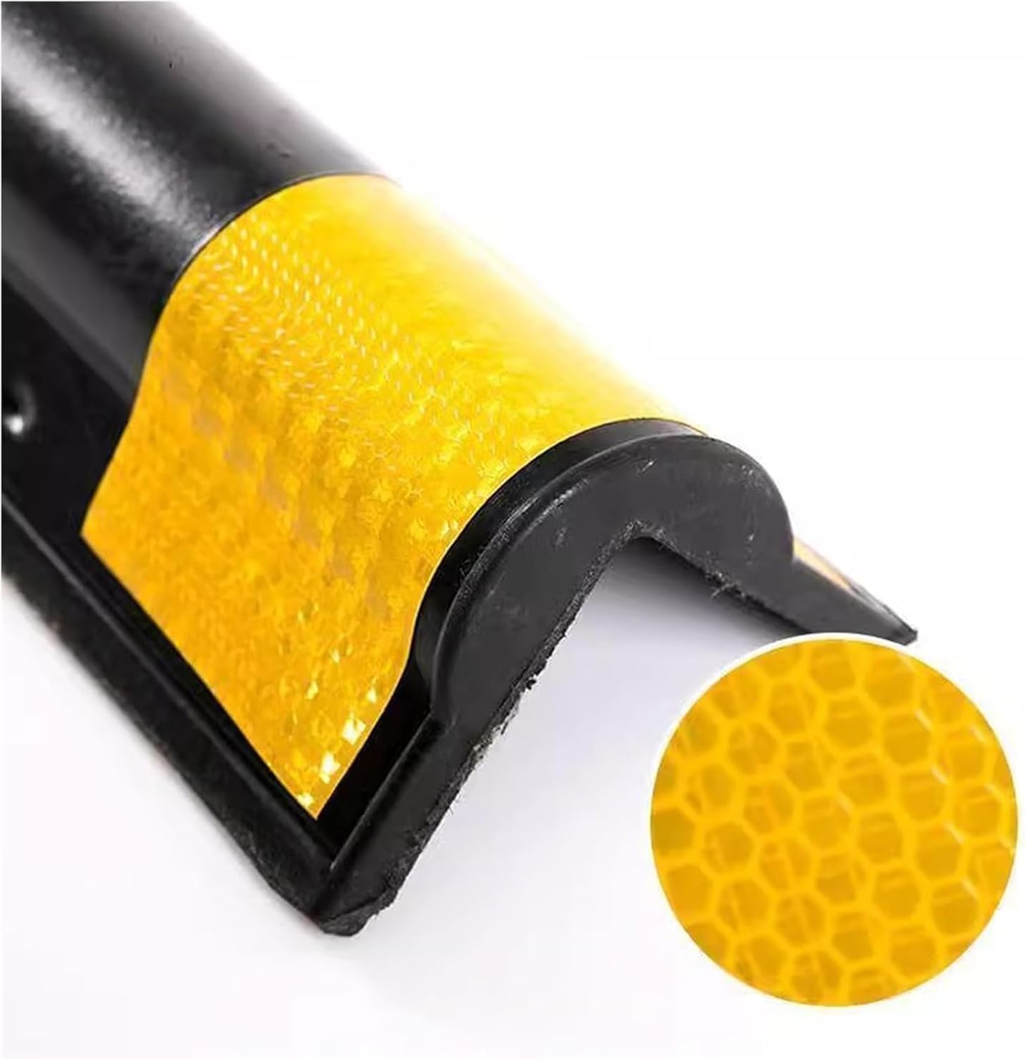 Accessories Rubber Corner Guards Wall Corner Guard for Parking Garages Thicker Reflective Corner Guards Car Parking Wall Corner Guards(15pcs-120cm)