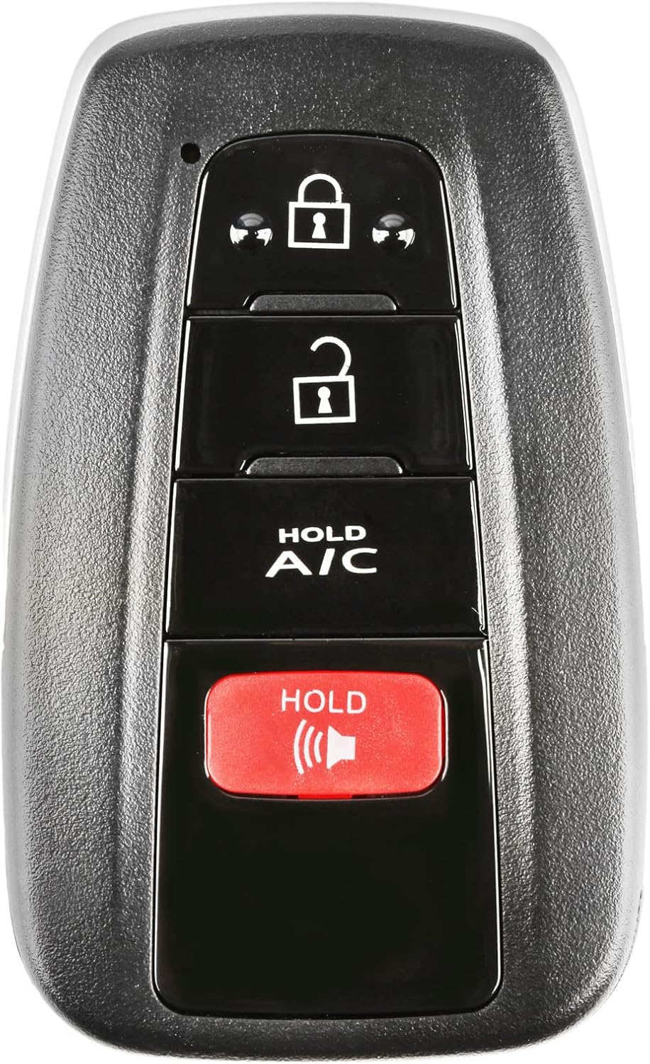 KeylessOption 4-Button AC Key Fob for Toyota Prius Prime (White, ABS Material, Hybrid Car)