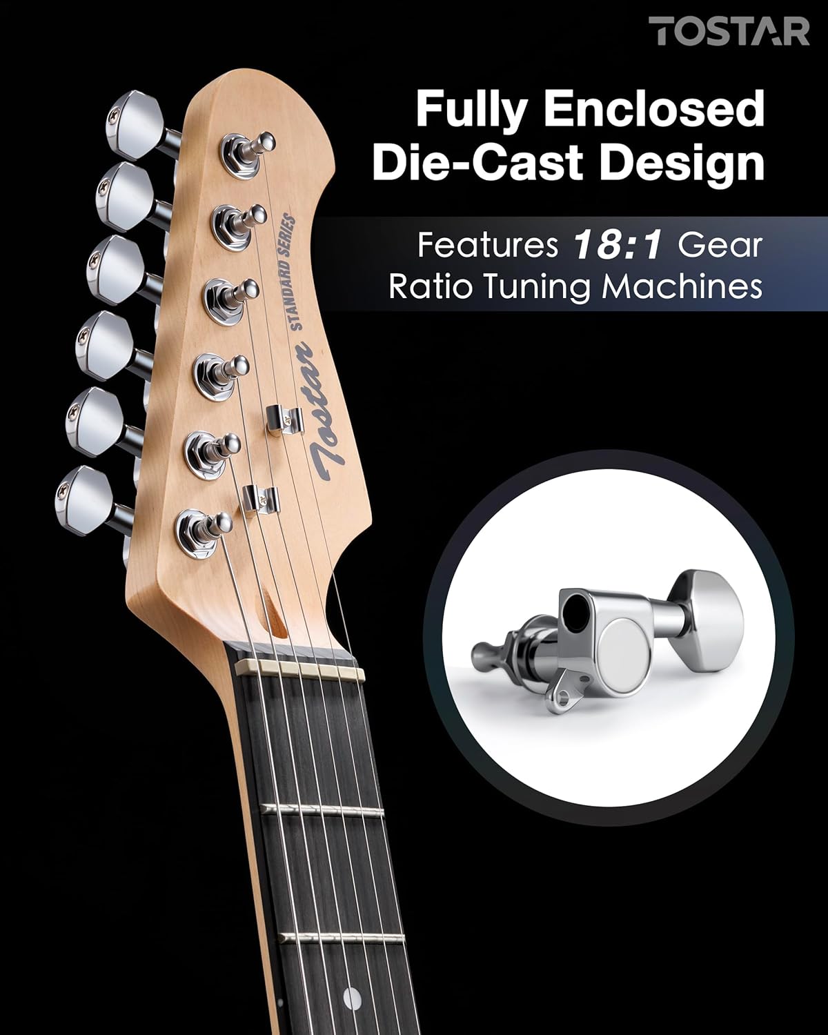 Tostar Electric Guitar Kit with Amp, 39