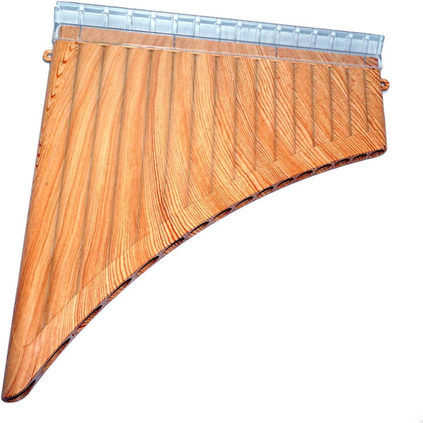 PanPipes Woodwind Instrument 16-Pipe Pan Flute is Suitable for Beginners and Adults to Play Musical Instruments (Color : Wood Grain)