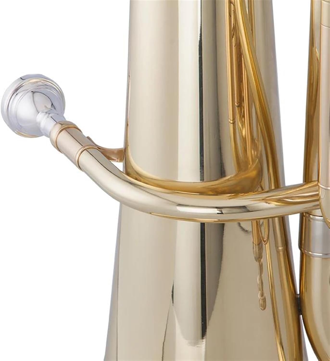 Beginner euphonium Bb Key Euphonium Gold Lacquer 3 Vertical Pistons Euphonium