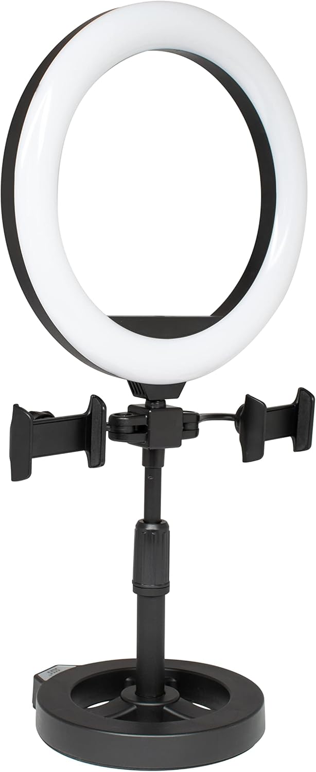 VocoPro Portable Studio, USB Audio Interface with Microphone and, Ring-Light for Recording and Streaming. (Streamer-Desktop-Vlog)