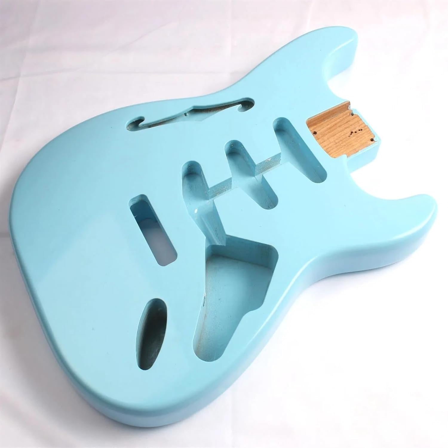 Guitar Body Guitar Replacement Parts African Mahogany Electric Guitar Body Pocket Size 64 * 16 * 76mm Blue Body