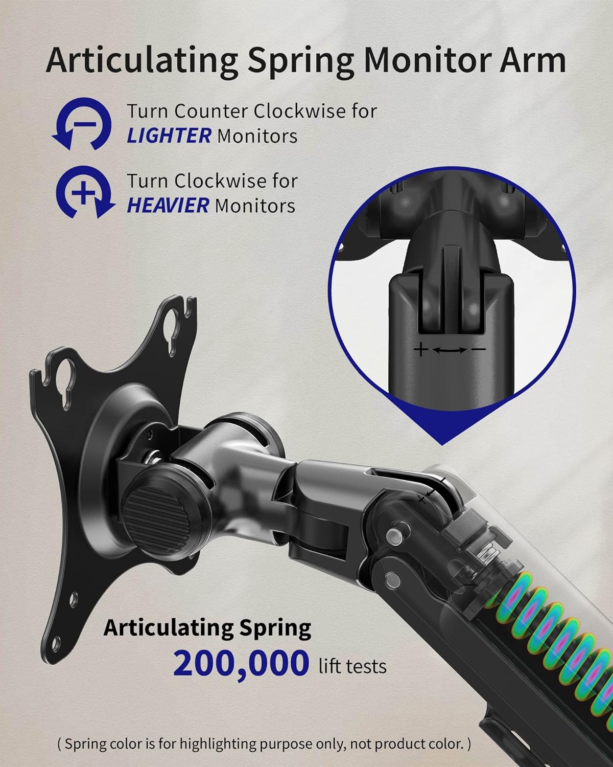 Monitor Wall Mount for Flat or Curved Screens up to 38