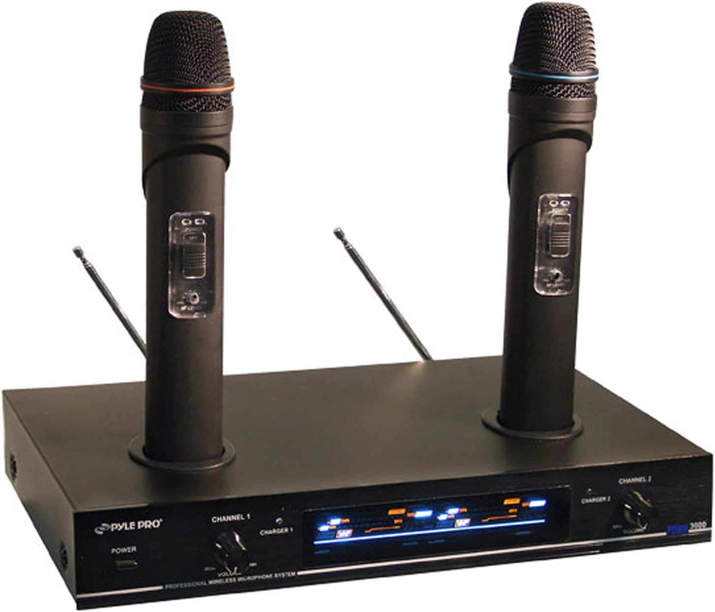 PYLE-PRO PDWM3000 - Dual VHF Rechargeable Wireless Microphone System