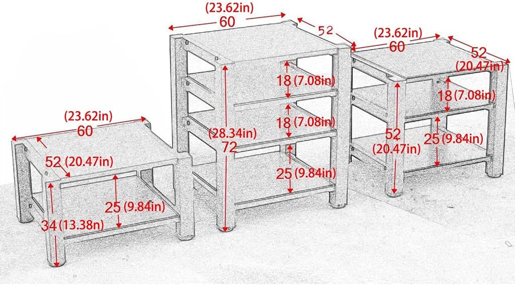 Audio Rack Audio Bracket Roller TV Bracket Media Components Multi-Layer Audio Bracket Speaker Cabinet 2/3/4 Layer (Light Walnut Wood) Media Cabinet (Size : S3)