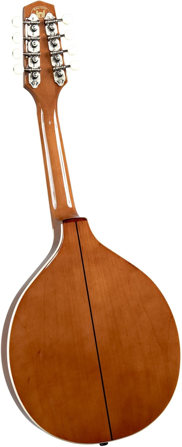Trinity College TM-250 Standard Celtic Mandolin – Natural Top – Solid Spruce & Maple, Santos Rosewood Fingerboard, Includes Gig Bag