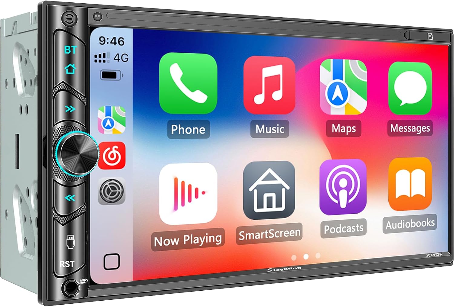 7 Inch Double Din Car Radio with Bluetooth, 240W 4.2CHN