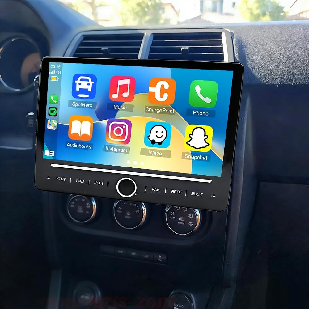 Android 14 Car Stereo for Dodge Challenger 2008-2014,10 Inch Double Din Car Radio with Carplay & Android Auto, in-Dash Navigation Radio with BT Mirror Link WiFi FM Radio & Backup Camera-4+64G