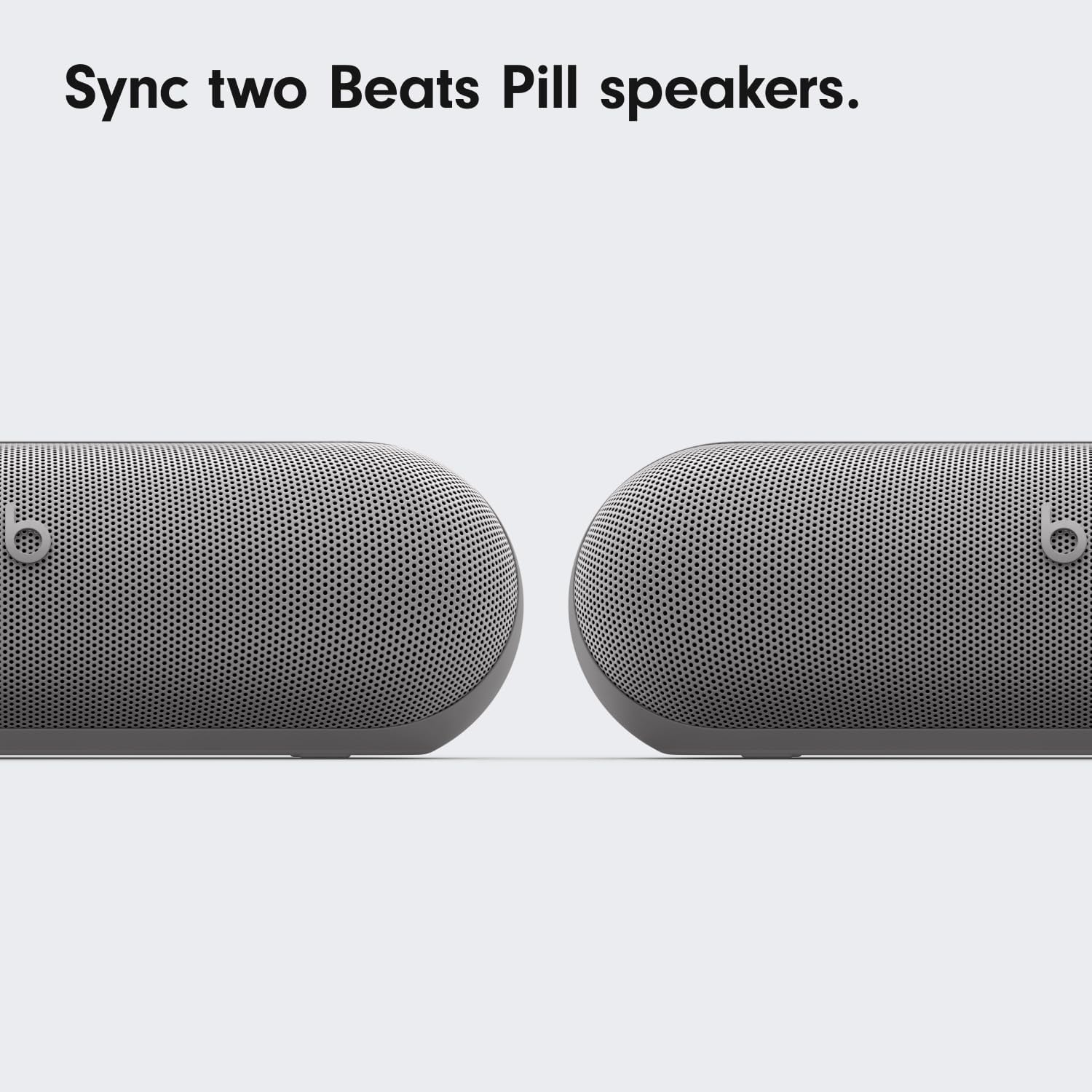 Beats Pill x Kim Kardashian - Wireless Bluetooth Speaker and Portable Charger via USB-C - Up to 24 Hours Battery Life, IP67 Water Resistant, Apple & Android Compatible, Built-in Mic – Dark Gray