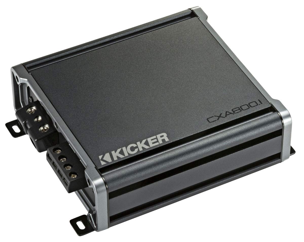Kicker 46CXA8001 Car Audio Class D Amp Mono 1600W Peak Sub Amplifier CXA800.1 (Renewed)