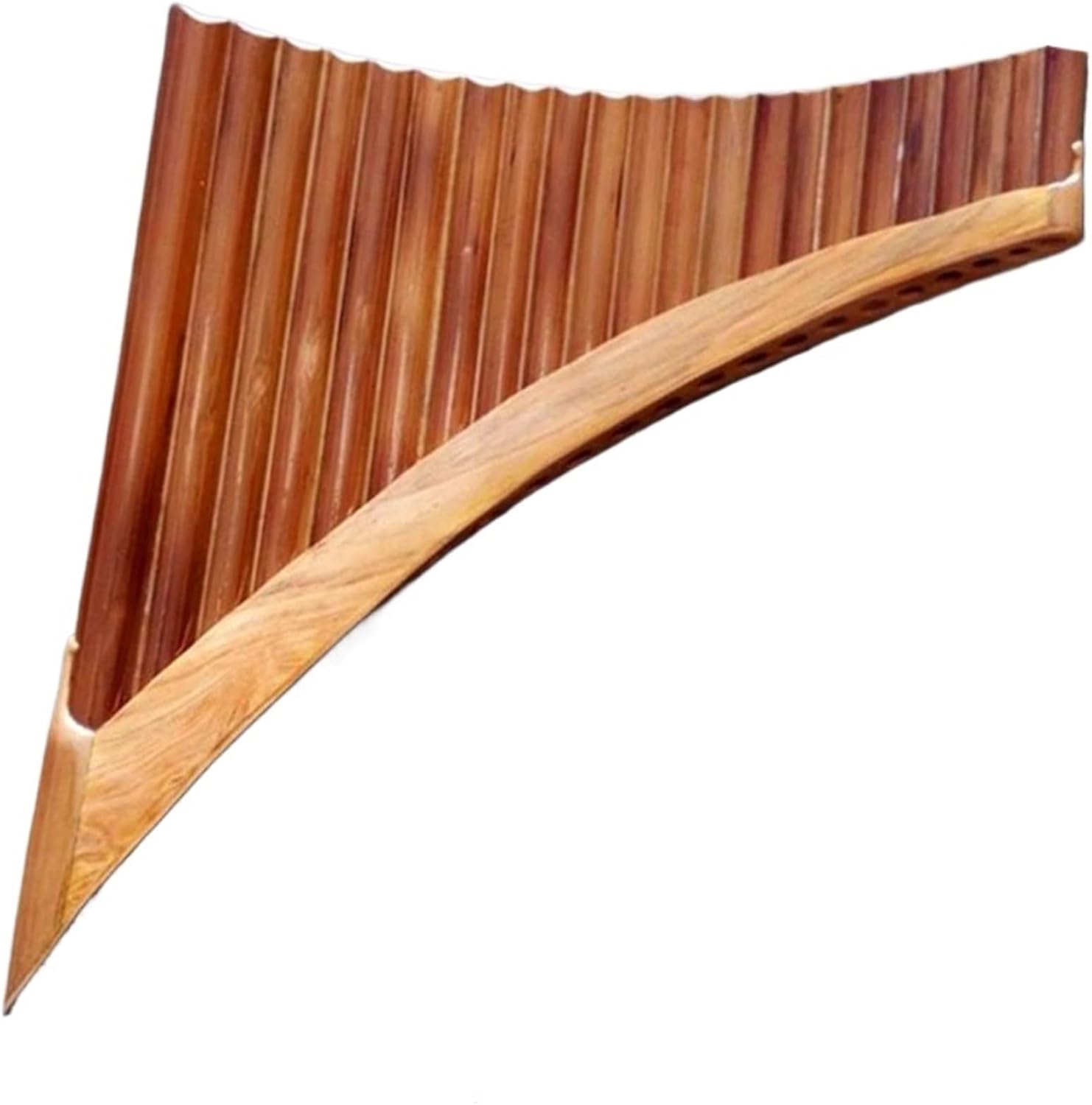 22 Pipes Professional Right/Left Handmade Panflute Woodwind Musical Instrument C/G Key (Color : Right G key)