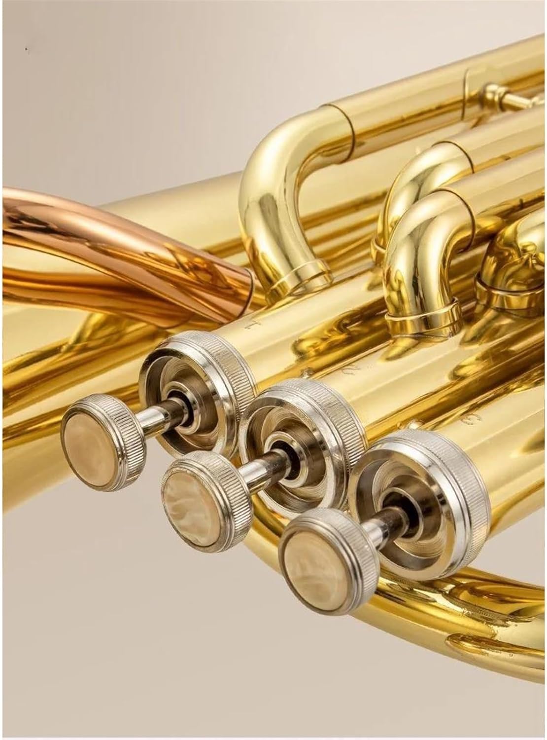 Beginner euphonium Japan Original Brass Gold-plated Euphonium B-flat Tone 3/4 Key Performance Solo Instrument Trumpet Horn(3)