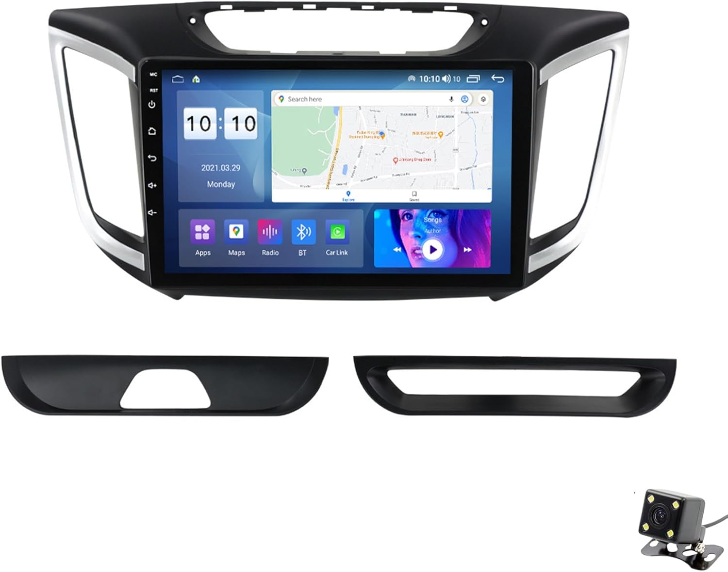ADMLZQQ Double Din Car Stereo Multimedia with Bluetooth and 9
