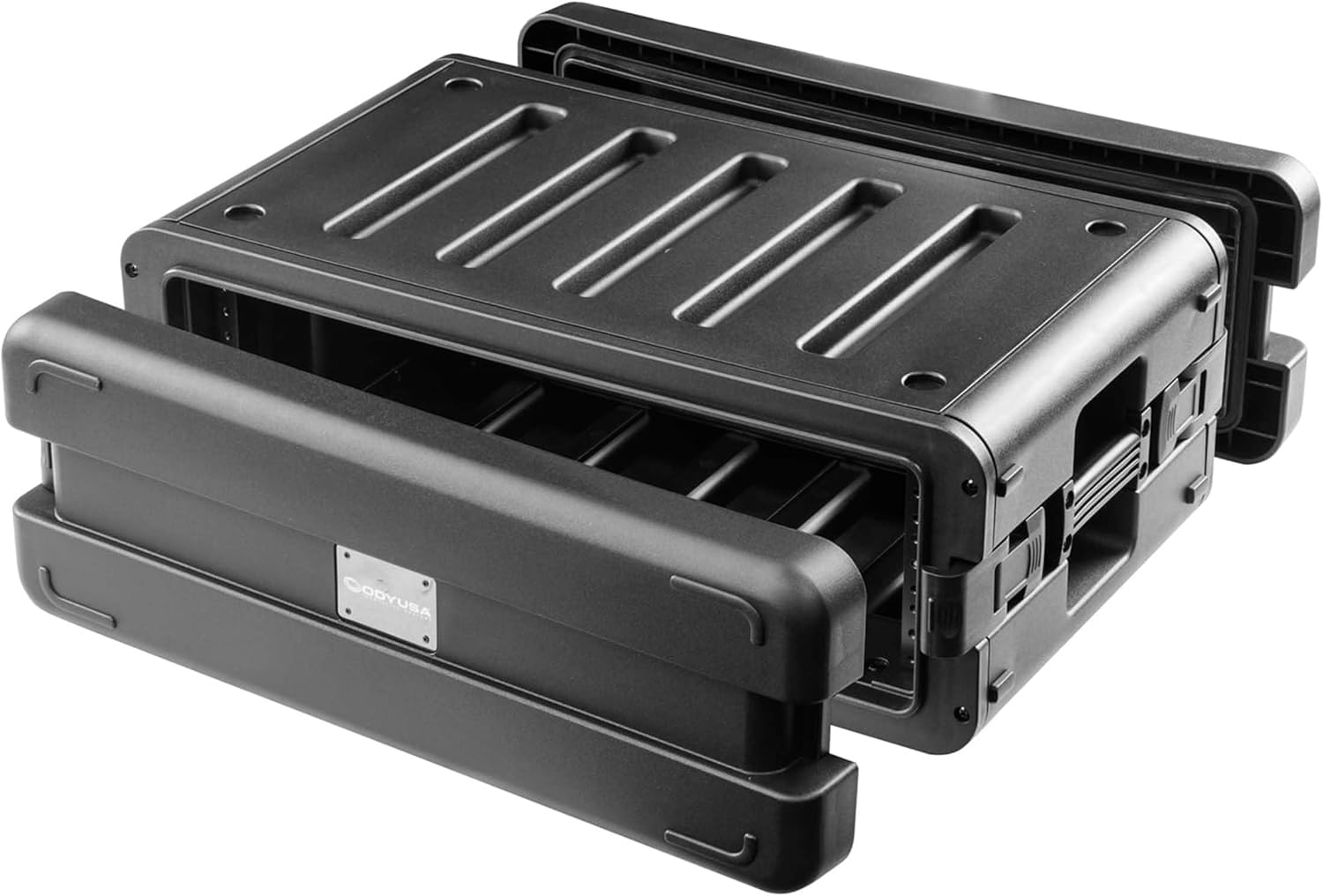 Odyssey Watertight 3U Rack Case with 4 Microphone Compartments