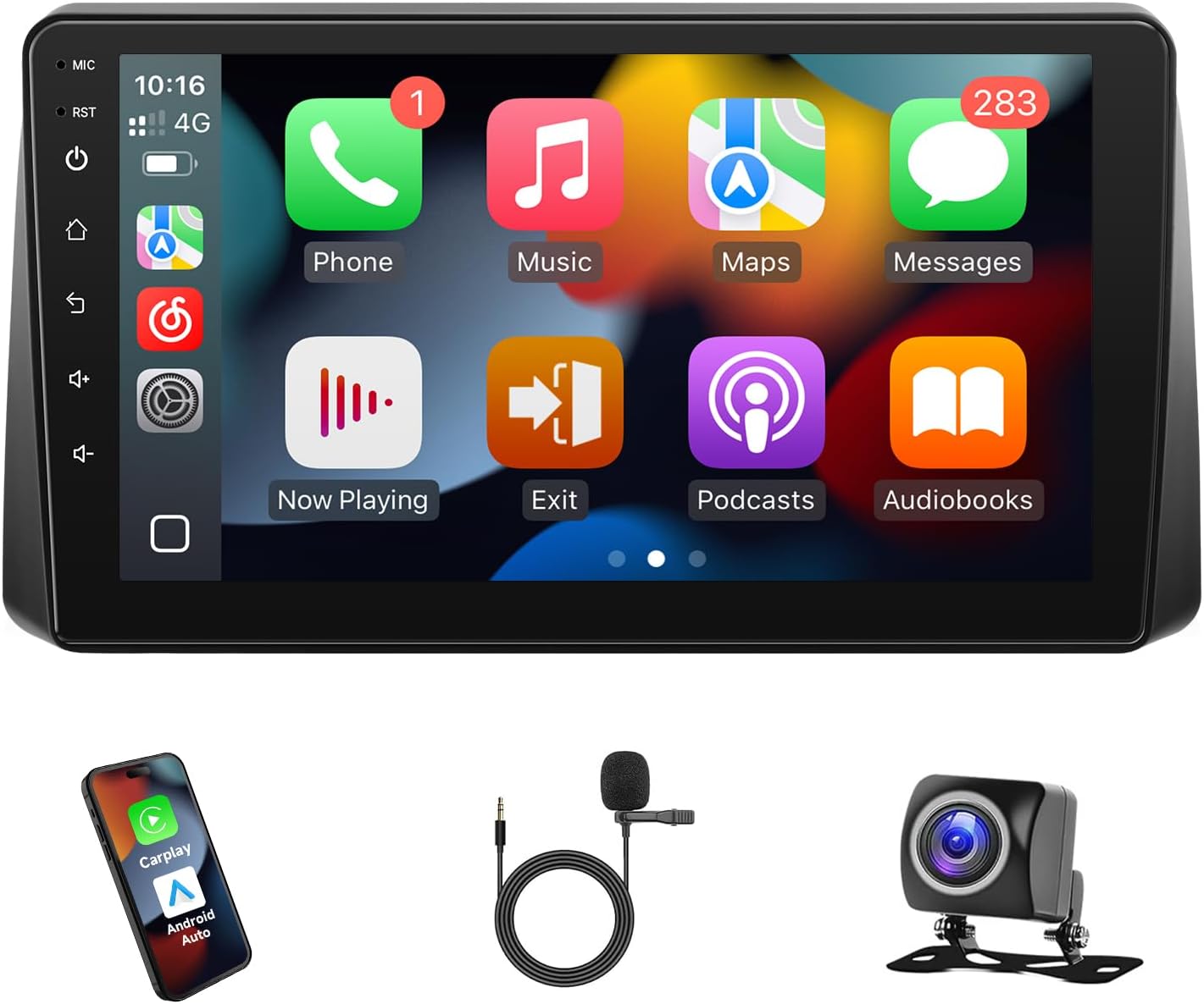 Android Car Stereo Radio for Dodge Grand Caravan 2011-2020，Chrysler Town and Country 2011-2016，Grand Voyager 2011-2015 Wireless CarPlay Android Auto，9