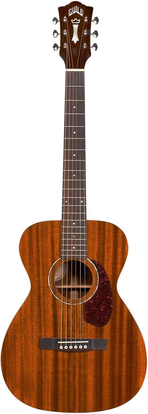 Guild Guitars M-120 Acoustic Guitar, in Natural, All Solid Woods Concert, Westerly Collection, with Premium Gig Bag