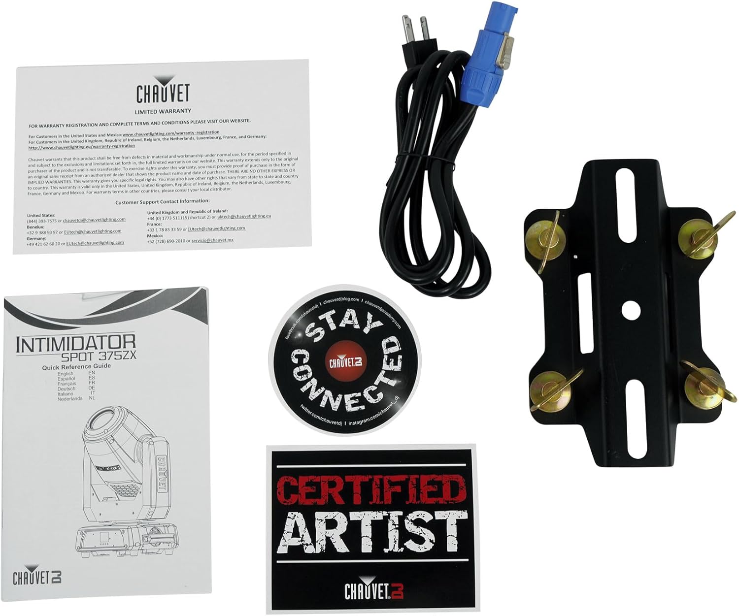 Audiosavings Bundle: (2) Chauvet DJ Intimidator Spot 375ZX 200w Compact LED DMX Moving Head Light 375Z X