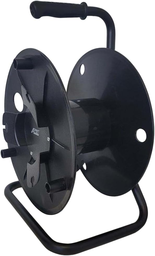 Audio2000'S ADC271CB Deluxe Portable Cable Reel/Cord Reel, Capacity: 720 feet of 6mm Cable/Cord