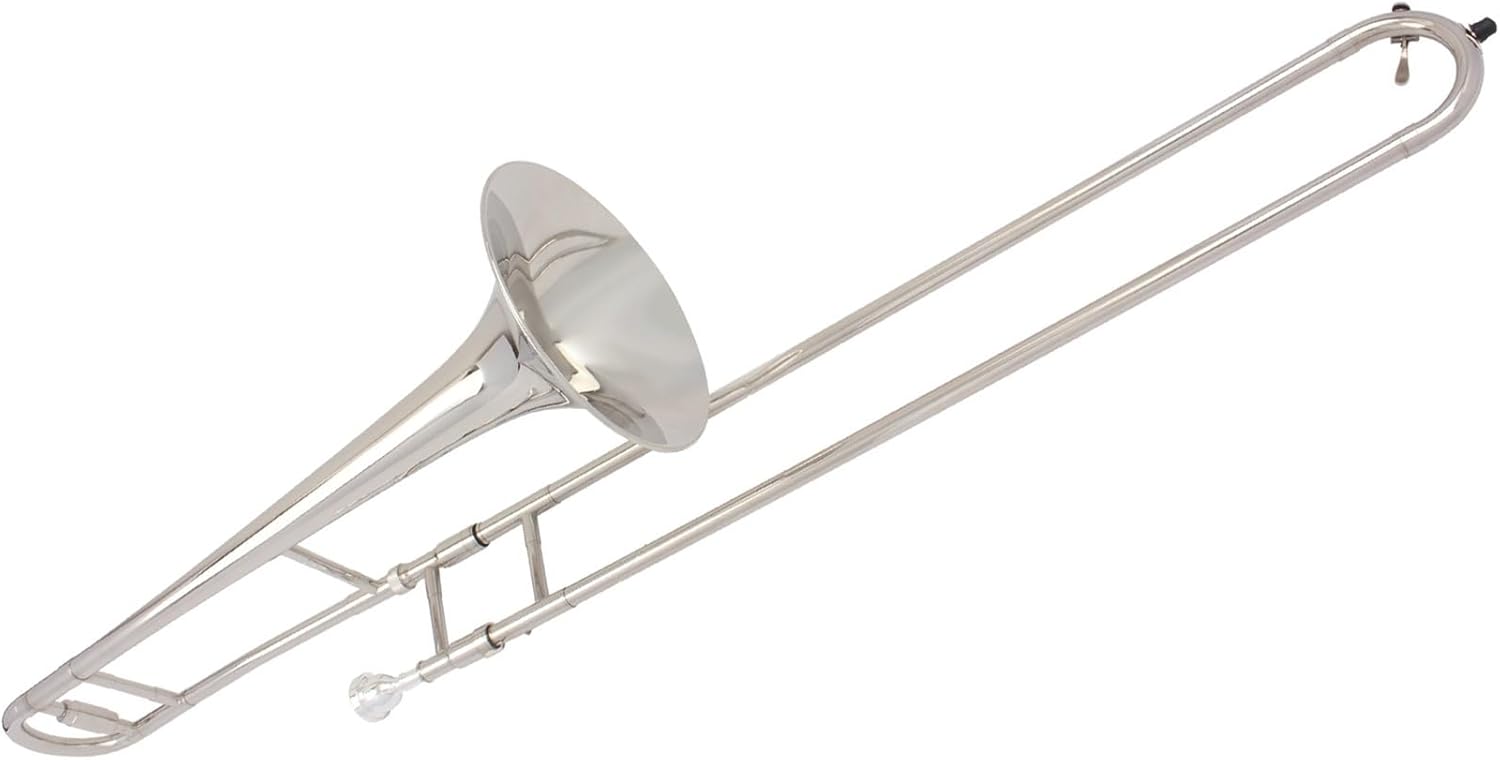 Adult Trombone Instrument Professional Alto Trombone B Flat Key Brass Silver Nickel Plated Instrument For Beginners