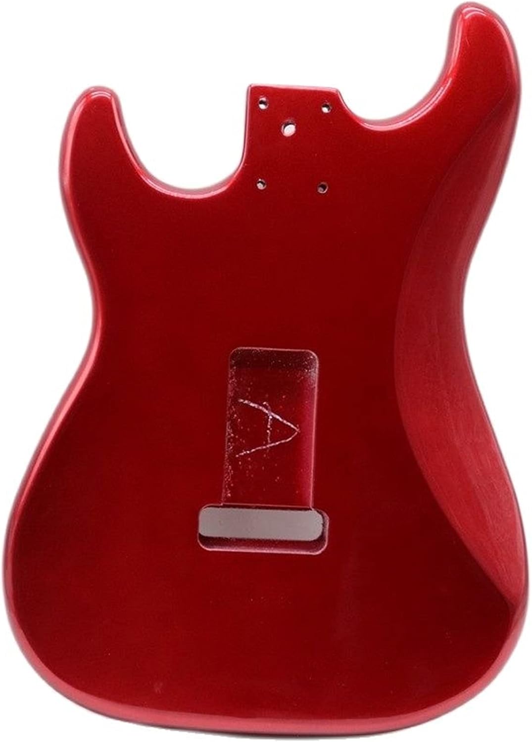 Unfinished Guitar Body Metallic Red ST Electric Guitar Body Poplar Wood Guitar Barrel High Gloss Finish Guitar Parts Accessories Guitar DIY Accessory