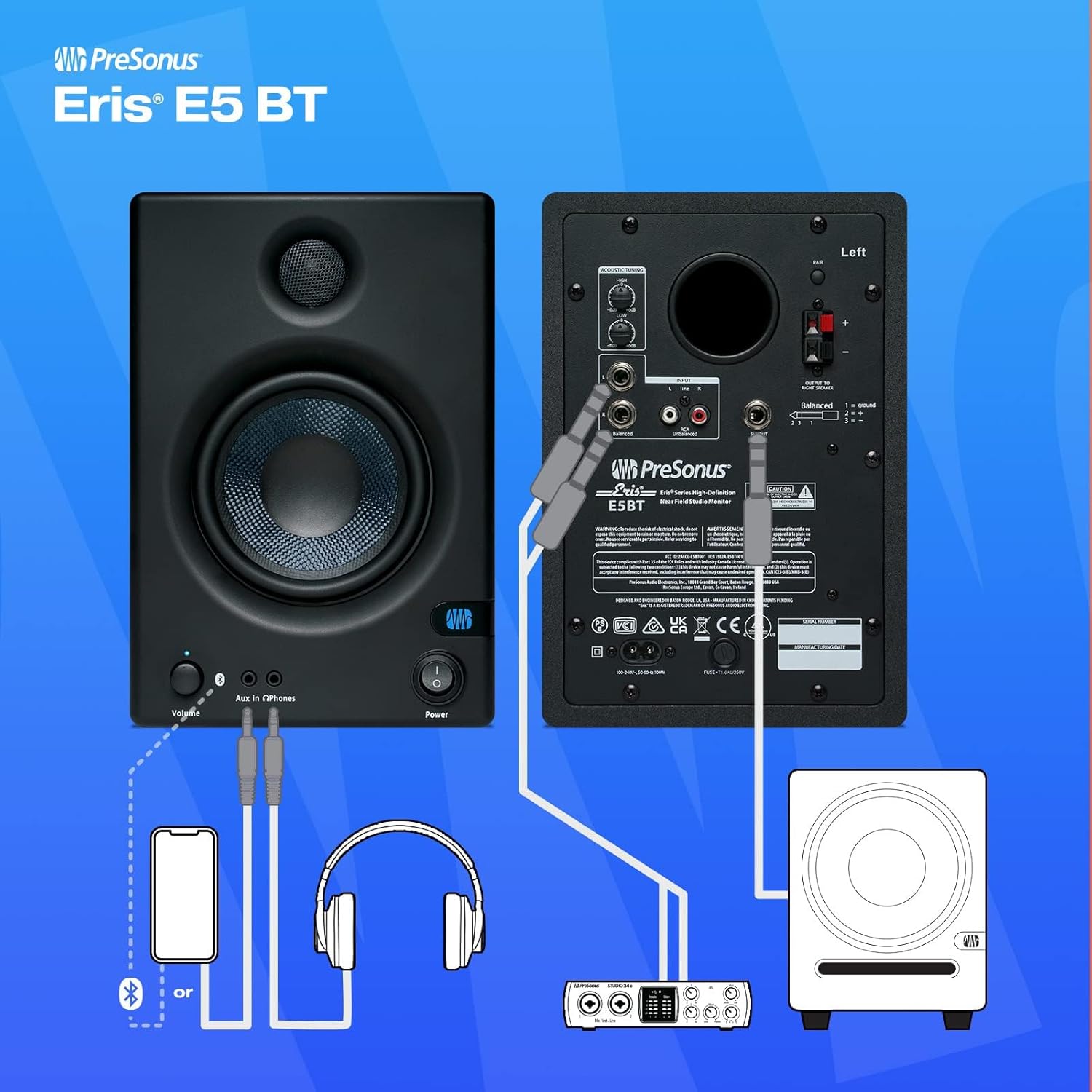 PreSonus Eris E5 BT-5.25