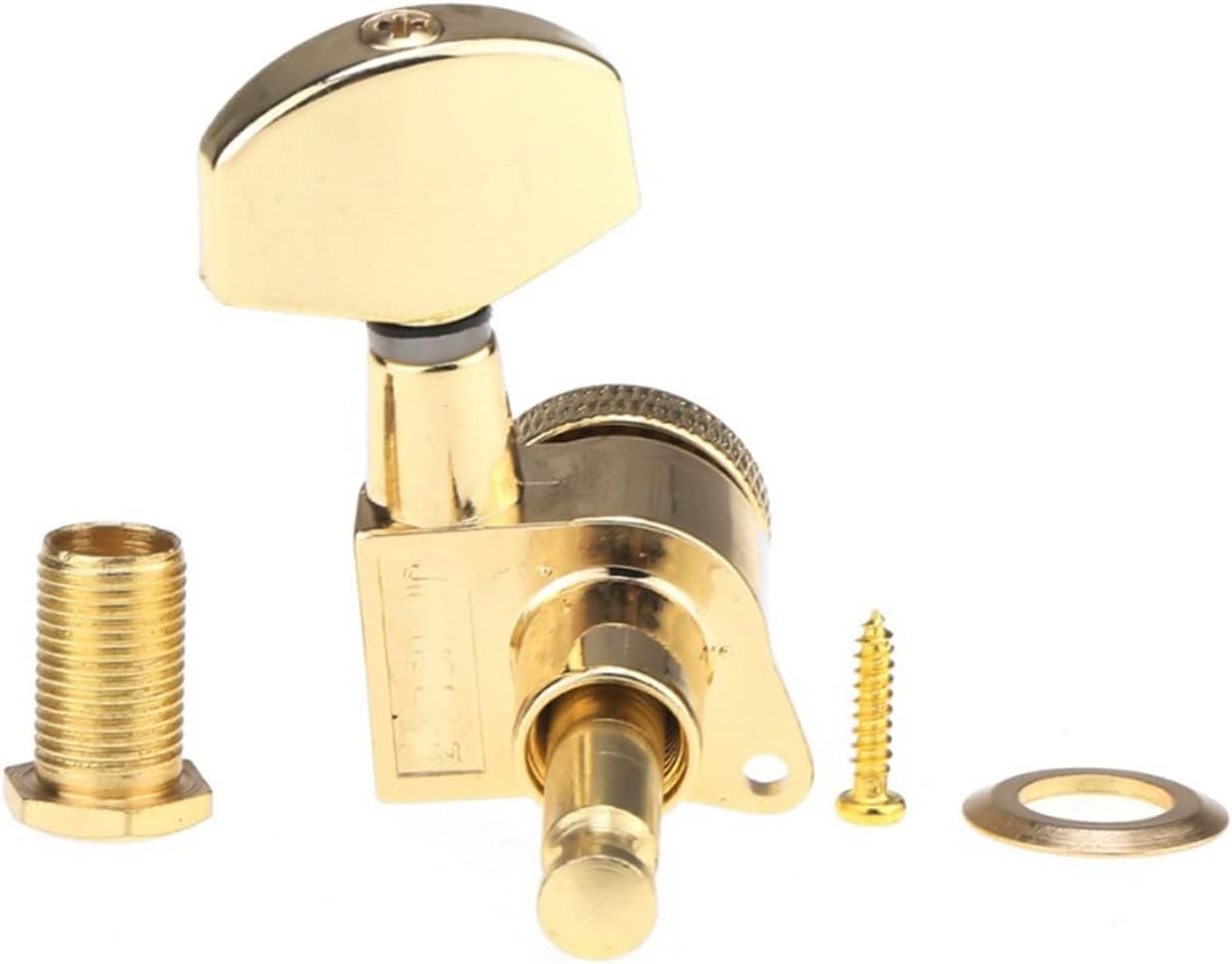 FLFL Guitar String Tuning Pegs Gold 3R3L 19:1 Ratio Locking Tuners Tuning Pegs Machines Heads Set for Electric Or Acoustic Guitar