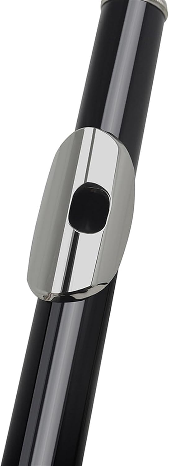Flute Black 16 Hole Flute Woodwind Closed Key Plus E Key C Nickel Plated Flute with Box Flutes Musical Instruments