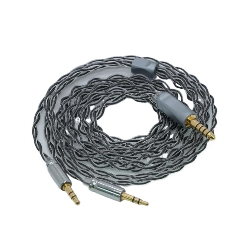 Cable Graphene Ster/*ling Silver Palladium Plated Headphones Upgrade Cable，for HD580 HD650 HD800 KZ-QDC(IE900,4Pin XLR Balanced)