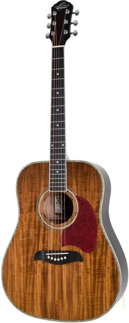Oscar Schmidt 6 String OG2 Dreadnought Acoustic Guitar. Koa, Right, (OG2KOA-A)