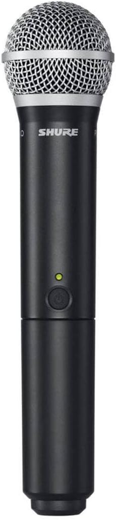 Shure BLX288/PG58 Wireless Microphone System - 14-Hour Battery Life, 300 ft Range, UHF | Includes (2) PG58 Handheld Vocal Mics, Dual Channel Receiver | J11 Band (BLX288/PG58-J11)