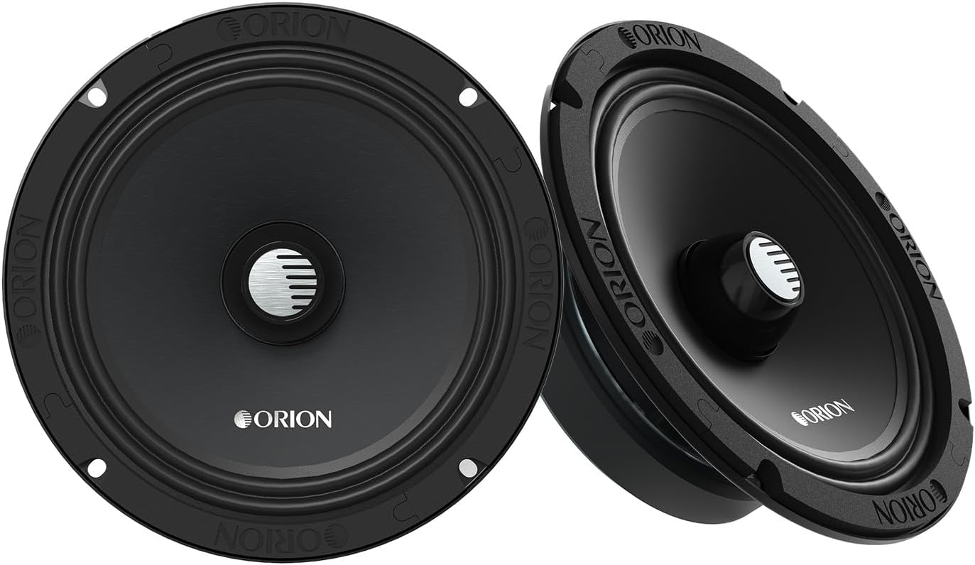 ORION Cobalt CSH65 Slim 6.5” Mid-Range Bullet Loudspeakers, 800W Max Power, 200W RMS, 4 Ohm – Shallow Mount Pro Car Audio Midrange Speakers (Pair)