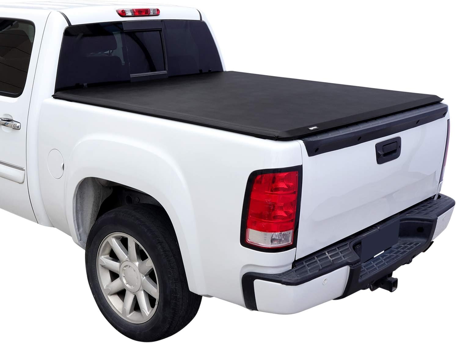 Amazon Basics Soft Roll-Up 6.5 feet Truck Bed Tonneau Cover for 2014-2019 Chevy Silverado, GMC Sierra 1500, 2015-2018 Silverado Sierra 2500 3500 HD, Fleetside