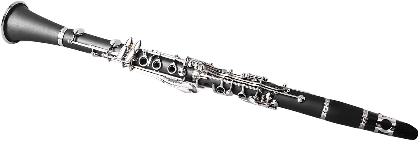 Acouto Bb Clarinet Beginners & Students Professional Clarinet with Gloves Shoulder Strap Cloth Bb Kit Band & Orchestra Musical Instruments