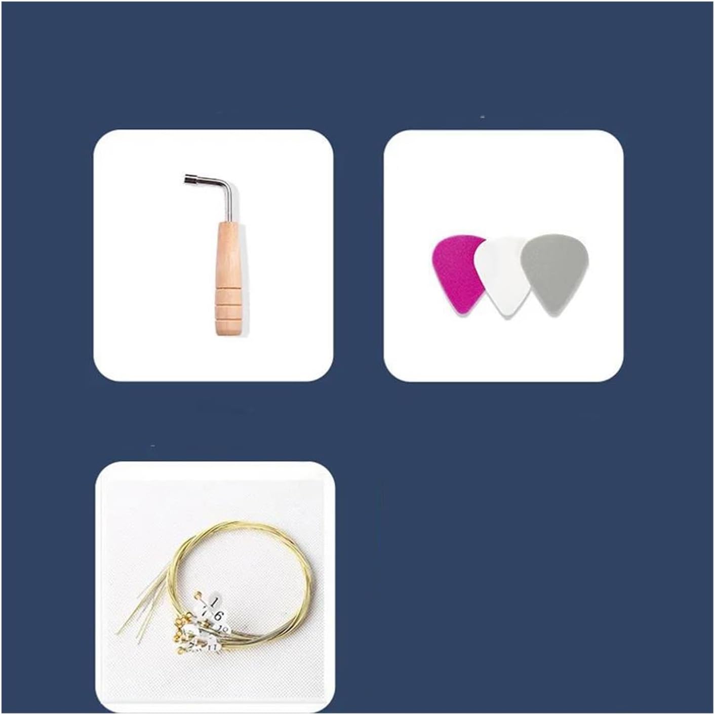 Lyre Harp Set 16 Strings Lyre Harp Mahogany Wood Harp Piano Stringed Musical Instrument With Tuning Wrench Spare Strings(16 Wood)